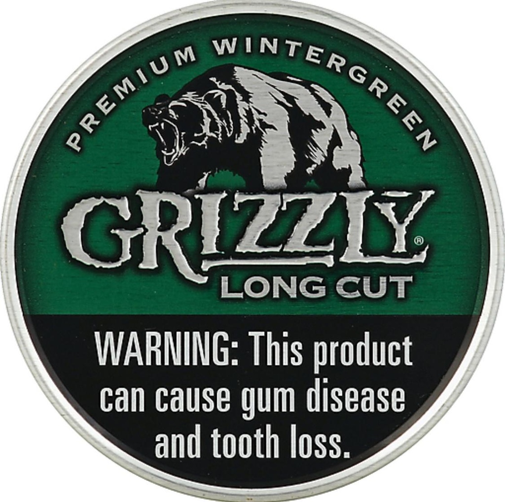 GRIZZLY LONG CUT 5ct (WinterGreen  Long Cut)