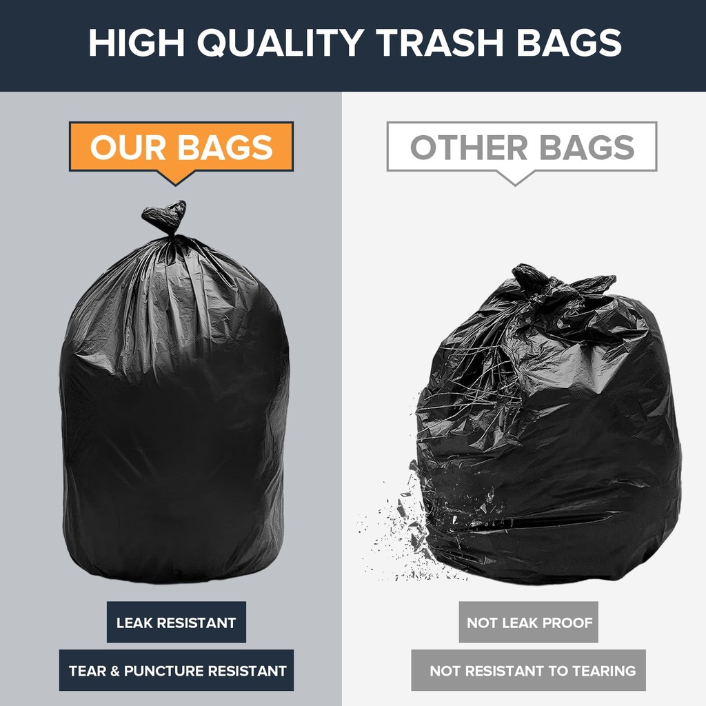 KAV - Garbage Bags - Black 46G - 100pcs