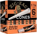 ZigZag Cone Ultra Thin Orange  1ｼ (1.25) 36/6ct