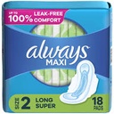 Always Maxi 8s Long Super With Wings